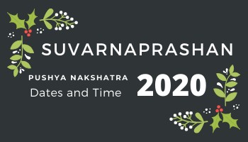 Suvarnaprashan Dates and Time 2020